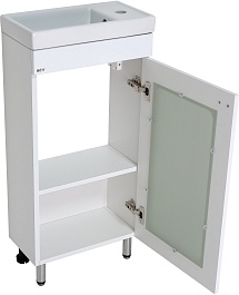 Misty Тумба с раковиной Урал 40 белая – фотография-2